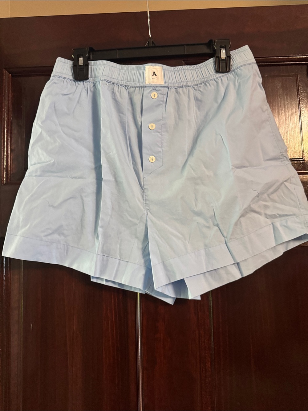 Anthropologie Light Blue Flat-Front Shorts
